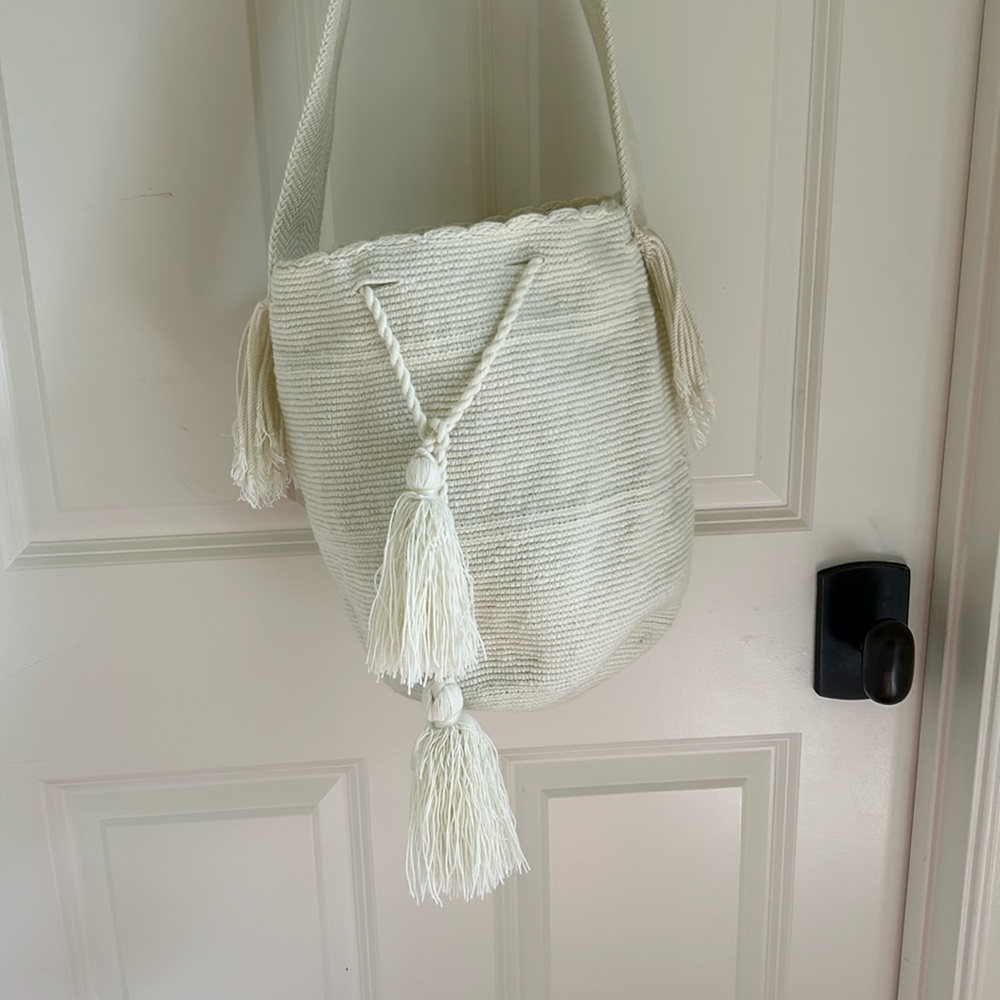Crochet hobo bag- see pics for sizing